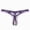 Purple, variant on Women Mid Rise Thong Panties with Rear Lifting Strings Soft Cotton Plus Size Underwear (RD1,One Size)