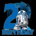 thumbnail image 2 of Toddler's Star Wars 2nd Birthday With R2-D2 Graphic Tee Black 2T, 2 of 3