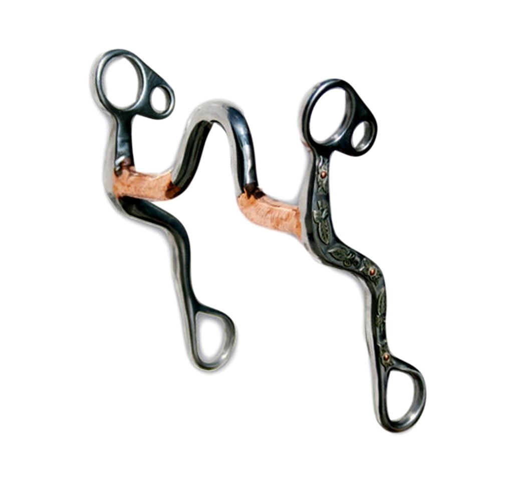 Professionals Choice Bit Bob Avila Leaf Shank Medium Port Bit AVB140