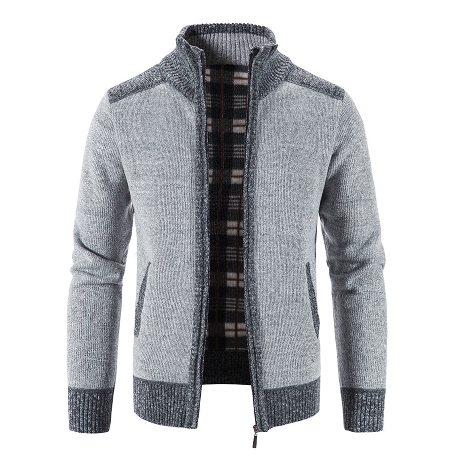 kruixl Zipper Closure Men Cardigan with 