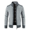 thumbnail image 2 of Sarkoyar Zipper Closure Men Cardigan with Pocket Polyester Precisely Detail Men Sweater for Dating Wear, 2 of 8