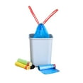 thumbnail image 4 of 1 Roll Small Garbage Bag Drawstring Trash Bags Durable Plastic Home Kitchen Tool, 4 of 5
