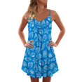 thumbnail image 1 of Elegantes vestidos de mujer Verano Impresión Casual Con cuello en V Sin mangas Mini vestido de vacaciones OAVQHLG3B Store  lin121212, 1 of 5