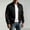 Black, variant on Men's Lightweight Jackets Light Windbreaker Full Zip Up Jacquard Jacket Mock Neck Quilted Stylish Golf Coat Business Work Casual Sweatshirt White