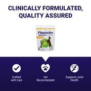 Vetoquinol Flexadin Advanced Hip and Joint Supplement with UC-II Collagen for Dogs and Cats, 60 Chews