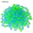 thumbnail image 3 of 600uds Rocas Brillantes 13-17mm Guijarros Luminosos Decoración Oscuridad Rocas Brillantes Decor Bricolaje Decorativo Azul Verde para Jardín , Maceta Plantas , Acuario Peces, 3 of 8