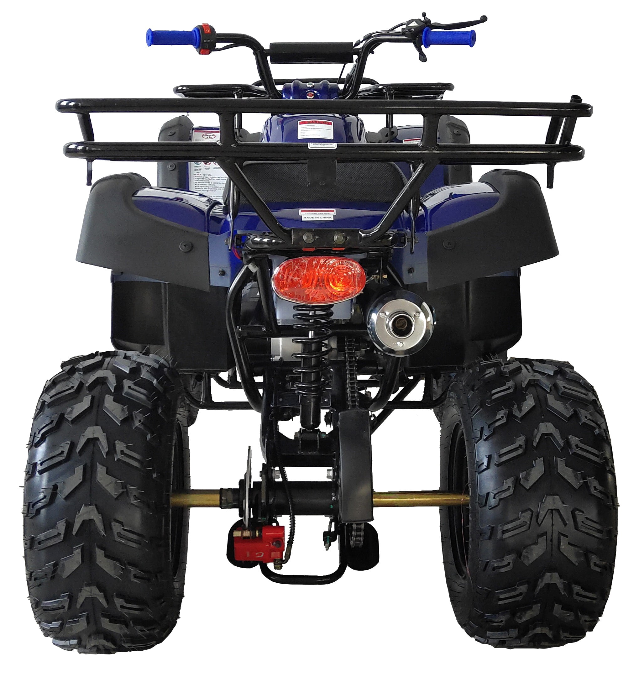 200 ATV Utility Quad Big Youth ATV Full Size ATV Automatic-Blue