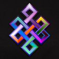 thumbnail image 3 of CafePress - Endless Knot Rainbow T Shirt - Women's Traditional Fit Dark T-Shirt, 3 of 4