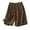 Coffee pants for women, variant on Usmixi Womens Elastic Waist Shorts Summer Lightweight Cotton Linen Loose Straight Half Pants Casual Solid Baggt Shorts with Pocket Beige l