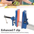 thumbnail image 3 of Woodworking F Clamp, F Clamp Easy Operation Stable Fixation Aluminum Alloy  For Carpenters, 3 of 8