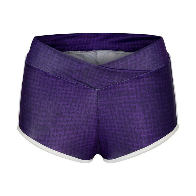 Gibobby Pantalones De Casuales Para Mujer Pantalones de compresión para mujer, pantalones cortos, pantalones cortos de entrenamiento para Yoga, pantalones cortos para biciclet(Morado, XXL)