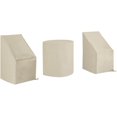 thumbnail image 1 of Juego de fundas para muebles Crosley Patio, 3 piezas, impermeables, color bronceado, 1 of 8
