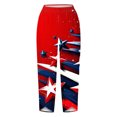 thumbnail image 5 of Hvot&aat Women's Harem Pants Red Galaxy Nebula Independence Day Printed Trousers High Waisted Jogger, 5 of 5