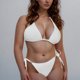 thumbnail image 1 of Trajes de baño para mujer, Trajes de baño para mujer Traje de baño de mujer con abertura, cintura alta, color liso, traje de baño bikini conservador y a la moda Traje de baño de nailon para mujer, 1 of 4