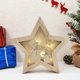 thumbnail image 5 of Adorno colgante navideño de madera con forma de estrella, luz luminosa, para la punta del árbol., 5 of 5