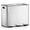 Silver, variant on mVm 3 Compartment Trash Can, 12(3x4) Gal Triple Trash Can with Steel Lids, Modern Kitchen Recycling Bin Office Garbage Can (Silver)