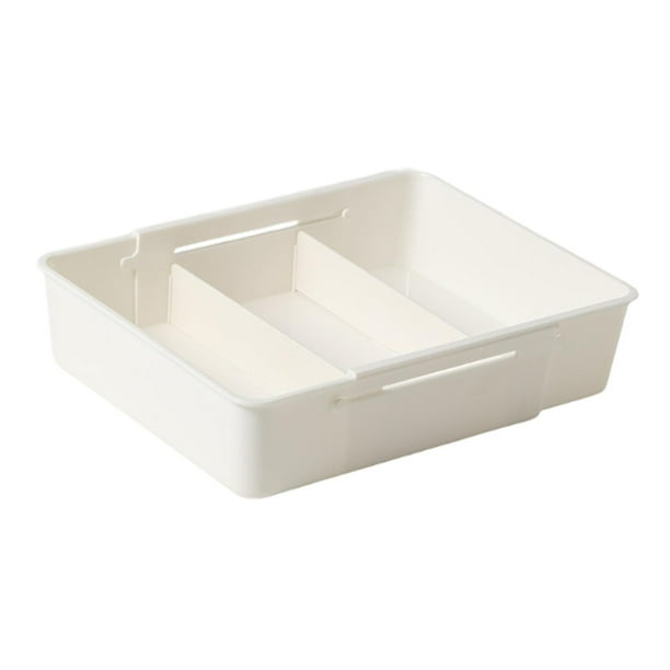 Bandeja organizadora de cajones expandible, caja de almacenamiento multiusos para platos, cosméticos, tocador, escritorio, calcetines, etc.
