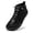 Black, variant on HOBIBEAR Women's Canvas Barefoot Boots: Zero-Drop, Wide-Width, Mid-Top Breathable Walking Footwear