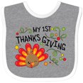 thumbnail image 3 of Inktastic My First Thanksgiving Cute Turkey Boys or Girls Baby Bib, 3 of 4