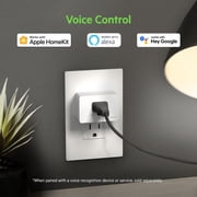 Wemo Smart Plug إعداد بسيط منفذ ذكي للمنزل الذكي وأضواء التحكم والأجهزة يعمل عن بُعد مع Alexa و Google Assistant و Apple HomeKitPack من 1