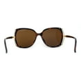 thumbnail image 4 of Womens Luxurious Metal Side Rhinestone Jewel Trim Butterfly Sunglasses Tortoise Brown, 4 of 4