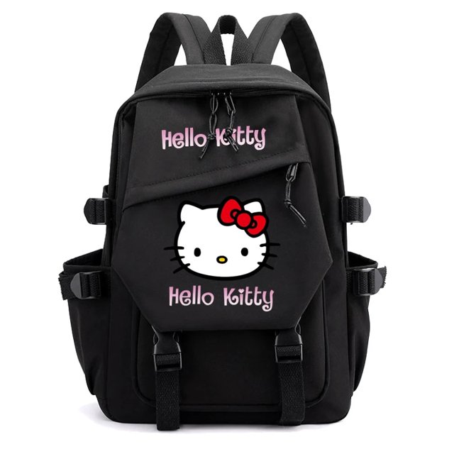 3Pcs/set Hello Kitty Anime Backpack for Girl Boy Children Lunch Bags Student Teenager Bookbag Schoolbag Knapsack Women Rucksack