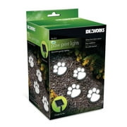 Ideawork's Set of 4 LED Pathway Paw Print Solar Lights