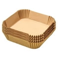 thumbnail image 1 of 50 Pcs Doublure en Papier Jetable pour Friteuse à Air Chaud Carré 7.9 Pouces Antiadhésif Jetable Résistant à l'Huile et à l'Eau Parfait pour Friteuse à Air Cuisson Rôtissoire, 1 of 7