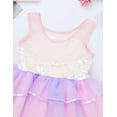 thumbnail image 4 of YONGHS Kids Girls Sleeveless Tutu Ballet Dance Ballerina Leotard Dress Princess Dancewear Costume Pink 3, 4 of 7