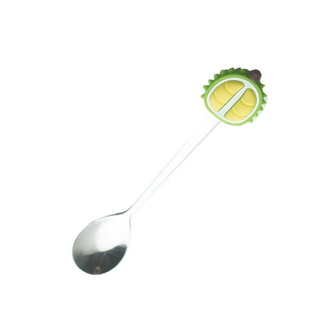 

1Pcs Cute Fruit Shaped Spoon/Fork Sugar Cake Ice Cream Dinnerware Dessert Coffee Spoon Stirring Spoon Fruit Fork Teaspoon DURIAN SPOON