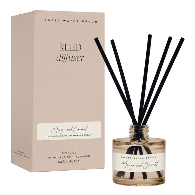 Difusor Reed Water Decor, mango y coco, 100 ml