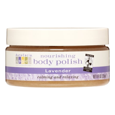 Aura Cacia Nourishing Body Polish, Lavender, 8 Oz