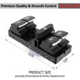 thumbnail image 4 of GoAceFit Window Switch for Volkswagen Jetta 2011-2016, Tiguan 2009-2017, Passat 2012-2016, Golf 2010-2013, CC 2012-2017, Master Power Window Switch Replace Part OE 5K4959857 5ND959857, 4 of 7