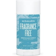 Schmidt's Sensitive Skin Formula Deodorant Stick, Fragrance-Free, 3.25 Oz