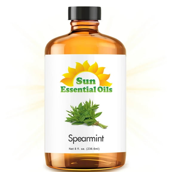 Sun Essential Oils 8oz - Spearmint Essential Oil - 8 Fluid Ounces