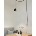 thumbnail image 4 of Kiven Pendant Light Equipped with Dimmable Lighting Cord（15ft）, Hanging Mounted Pendant Light for Restaurant Clothing Shop Bar - Black, 1 Pack, 4 of 5