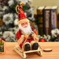 thumbnail image 1 of Figuras de Papá Noel esquiando, 19/20/22 cm, muñeco de Papá Noel navideño, adornos colgantes para árbol de Navidad, decoración de escritorio para el hogar, regalos de Navidad para niños, 1 of 5