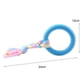 thumbnail image 5 of NIBOLOG Dog Chew Toy Stress Relief Bite Resistant with Cloth Strip Small Medium Large Dog Round Ring Teething Toy Pet Supplies, 5 of 8