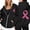 Black, variant on NinXxx Women's Cancer Awareness Zip Up Hoodie Pocket Drawstring Casual Sweatshirt Light Blue XXL