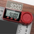 thumbnail image 3 of LNKOO 8In 200Mm 360 Degree 2 in 1 Digital Lcd Display Protractor Goniometer Angle Finder Folding Ruler with Locking and Zeroing Function, 3 of 9
