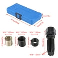thumbnail image 3 of Kit de herramientas de reparación de roscas de bujías de 16 piezas de 14 mm x 1,25, macho M16 con estuche portátil, 3 of 12