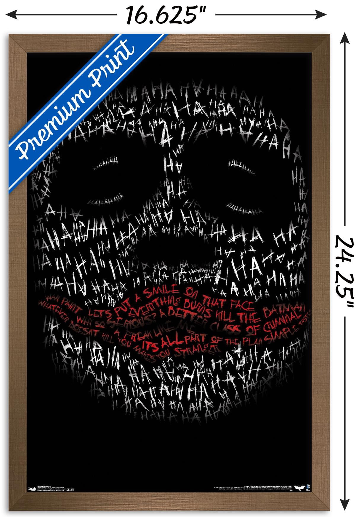 ShopMantra Men's The Dark Knight Joker Quote PU Leather Wallet - Vintage Style Bifold With Multiple Card Slots