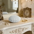 thumbnail image 4 of Velvet Storage Box SeaShell Shape Velvet Jewelry Box Organizer for Earrings Rings Necklaces Display Storage(White,1Pcs) Rkxzt, 4 of 8