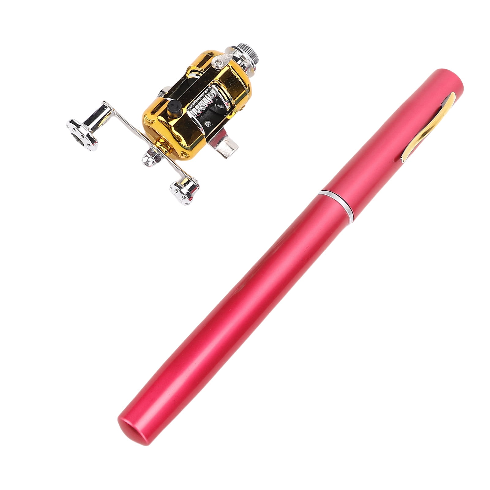 Pen Fishing Rod, Lightweight Pocket Fishing Rod with Reel, 21cm , High Strength Materials, Fashion Statement Design for Enthusiasts