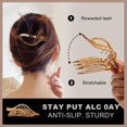 thumbnail image 2 of French Concord Hair Clips Claw - 6Pcs Side Slid Flat Hair Clips Strong Hold No Slip Hair Claw Clips for Women, 2 of 12