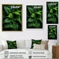thumbnail image 4 of Designart "Ferns Plant Monochrome Euphony I" Floral & Botanical Floater Framed Canvas Print, 4 of 7