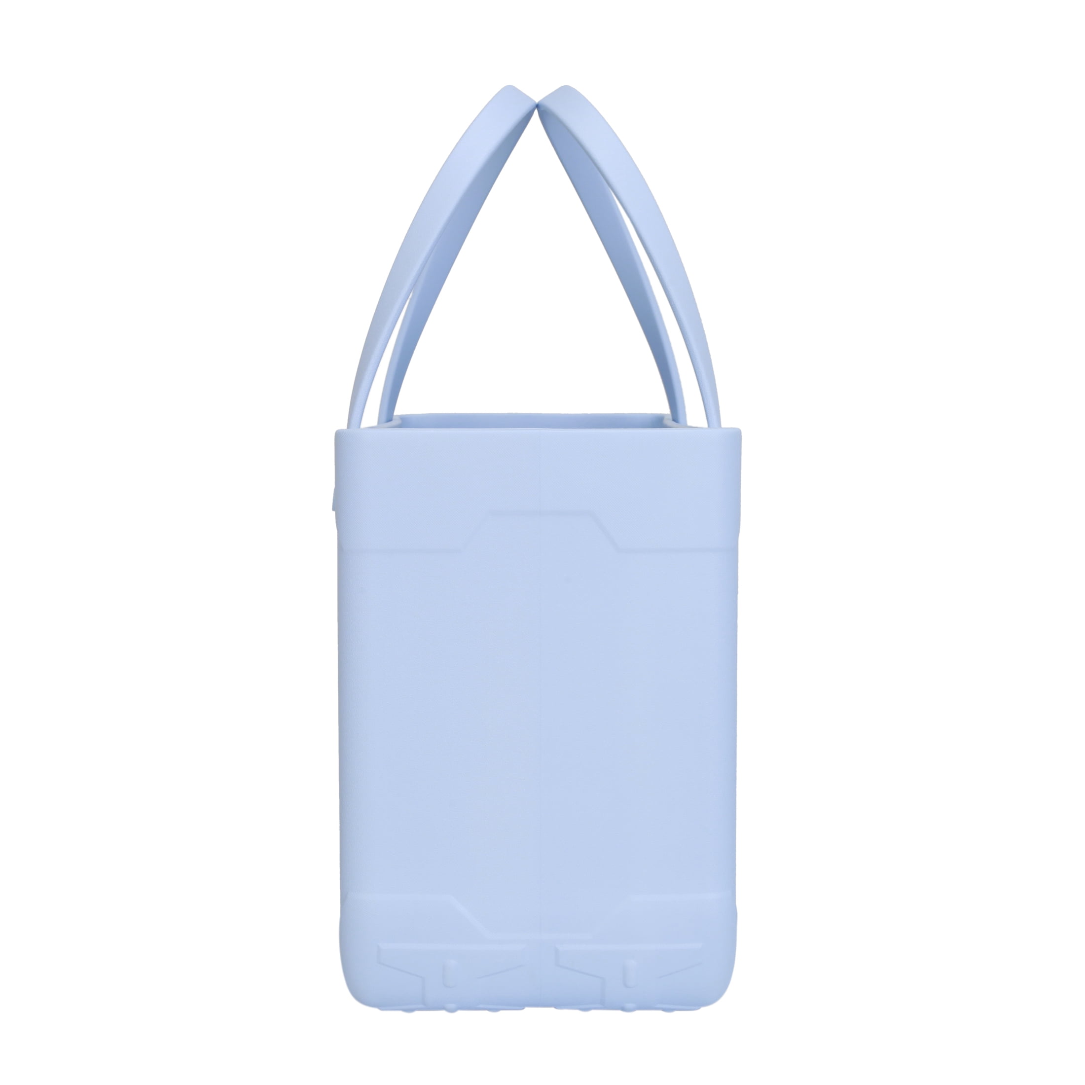 Mainstays All Purpose, Large EVA Flex Tote – 18in W x 8.75in D x 13in H – Waterproof, Washable - Pale Blue