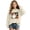 00-Beige#1379, variant on Kiijoy Toddler Girls Halloween Sweatshirt Cute Graphic Crewneck Pullover Top, Beige, Sizes 2-3T