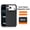 Black, variant on Kryonix For iPhone 17 Pro 6.3" Case Built-In Magnetic MagSafe Compatible Wireless Charging Car Mount Adsorption Sweatproof Anti-Slip Anti-Fingerprint Protective Case,Blue