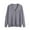 Gray, variant on Cardigan Sweaters for Women Solid Casual Knitted Button Up Long Sleeved V-neck Sweater Outer, Size S-3XL